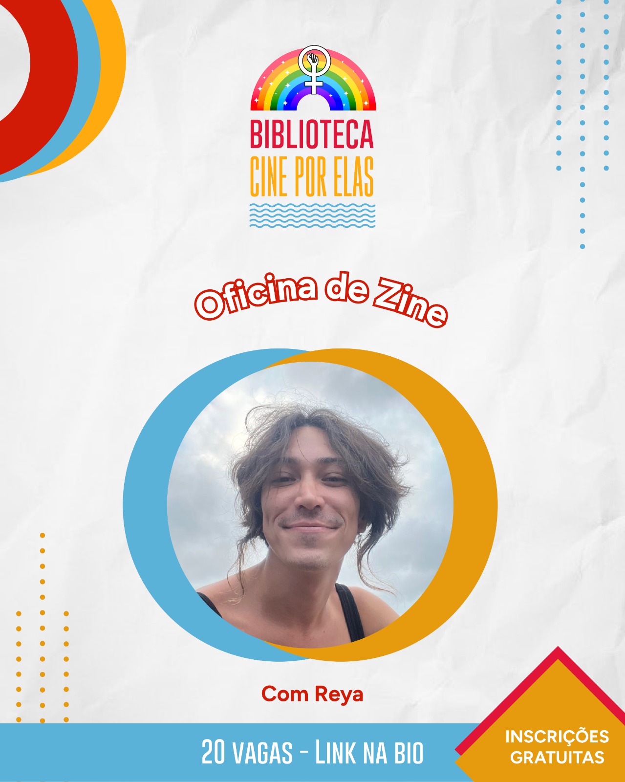 Oficina de Zine com vagas abertas – Biblioteca Cine Por Elas