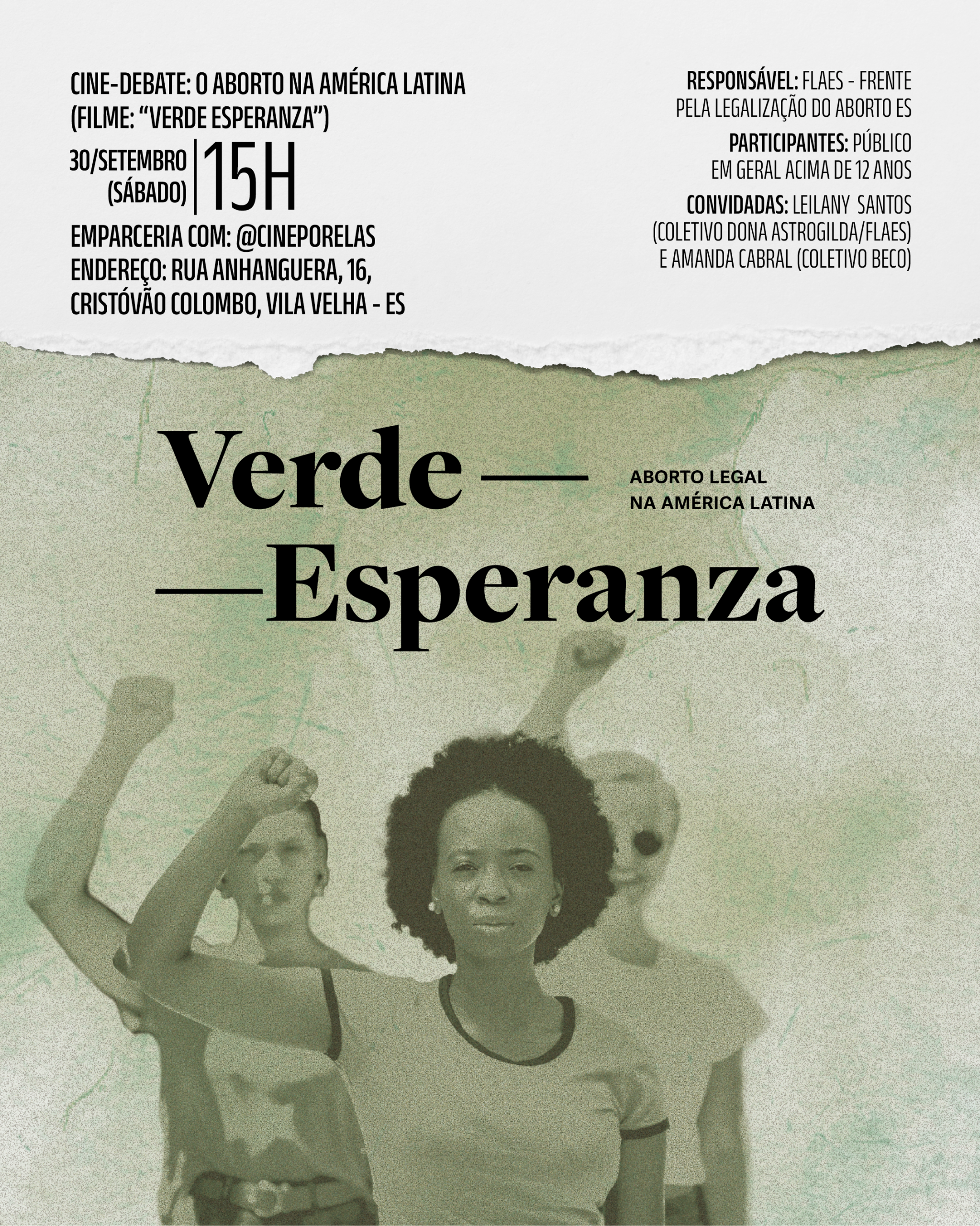 Cine Por Elas recebe o 28S da FLAES