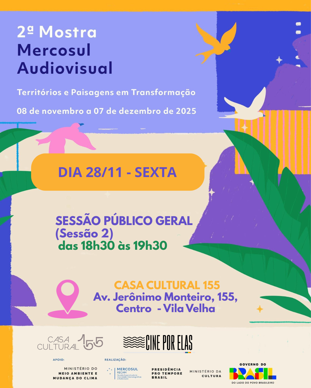 Mostra Mercosul com música latina na Casa 155