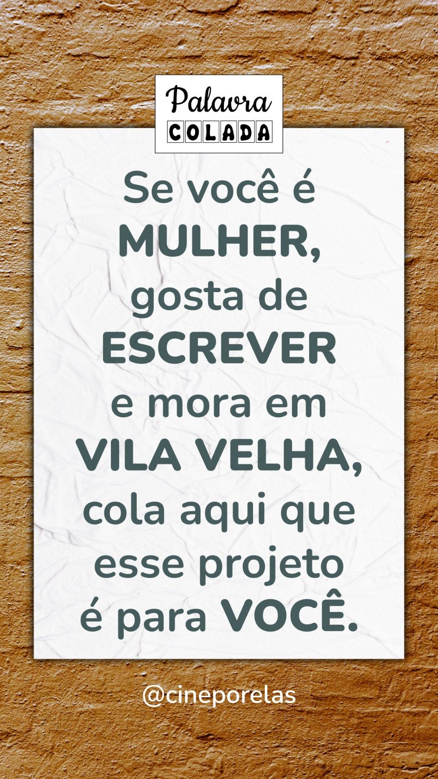 Palavra Colada na Rua