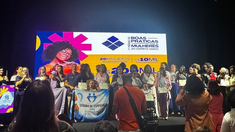 Cine por Elas recebe o 1º Prêmio Boas Práticas da Secretaria de Estado das Mulheres do Espírito Santo